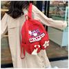 New Versatile Elementary School Backpack Women's Red Cute Cat Soft Girl Student Backpack Niche Star School Bag