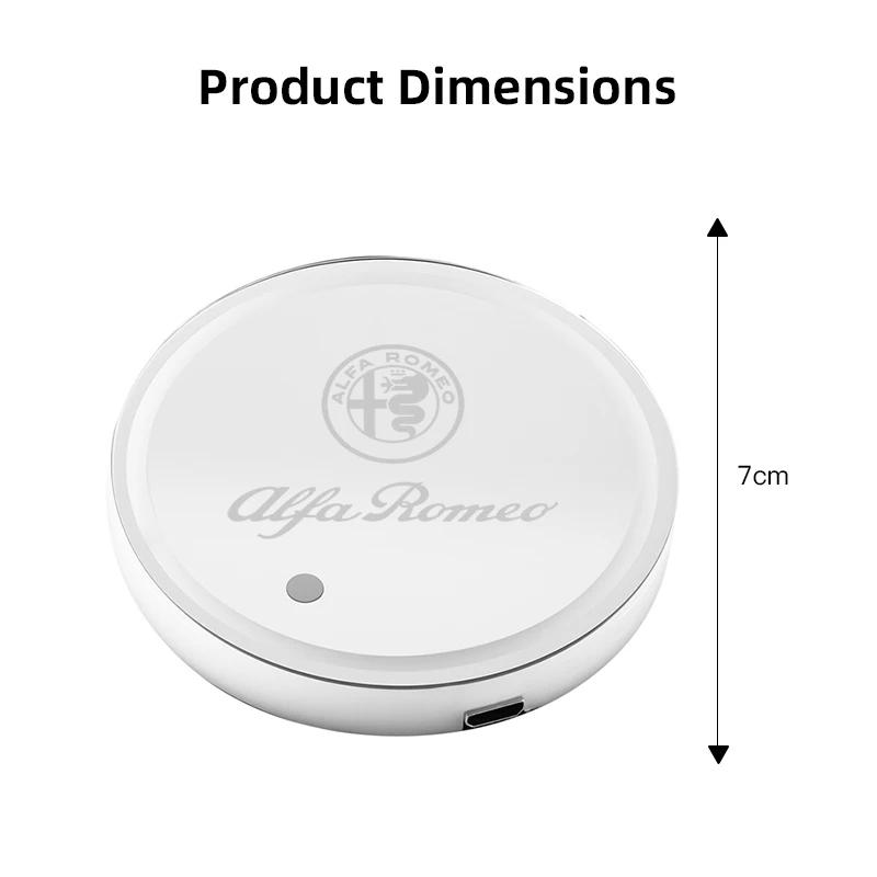 Hub Caps Alfa Romeo Tire Valve Caps Car Glowing Coasters LED Light Water Cup Mat For Alfa Romeo 4C Car USB Charging Color ChangeNV6 