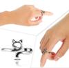 2 Stück Verstellbarer Strick Häkel Schlaufenring Gestrickter Garnführer Finger Schneller Halter Fingerhut Häkler Fadenring Nähwerkzeuge