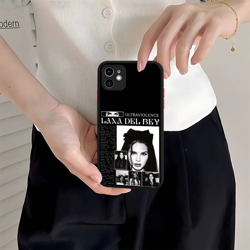 Singer Lana Del Rey For IPhone Air 16 15 14 Plus 13 12 11 Pro Max Matte Cover Jelly Shockproof Phone Case