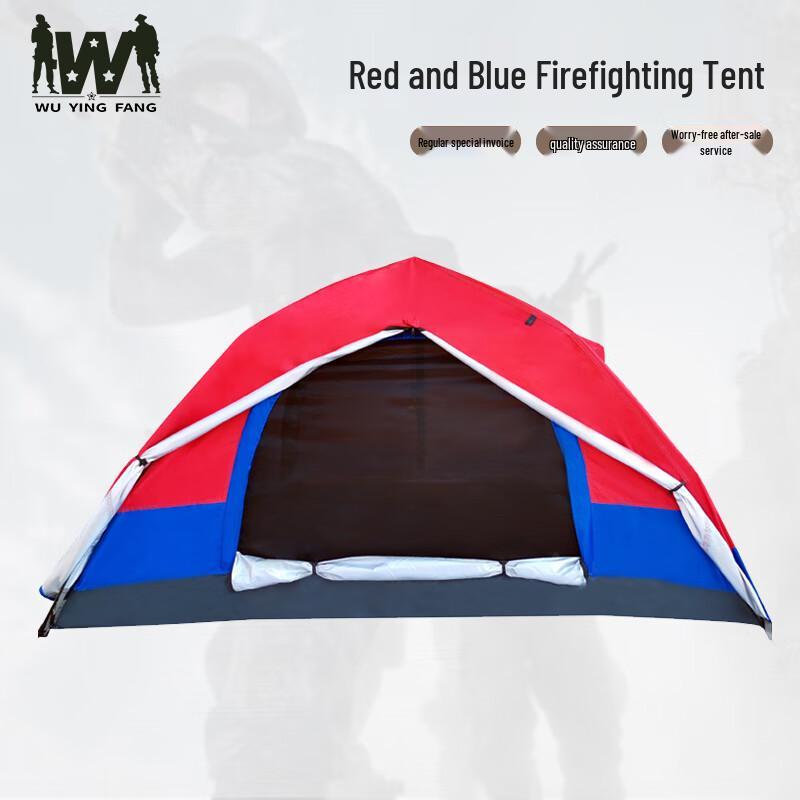 Red Blue Quick-Open Fire Safety Tent