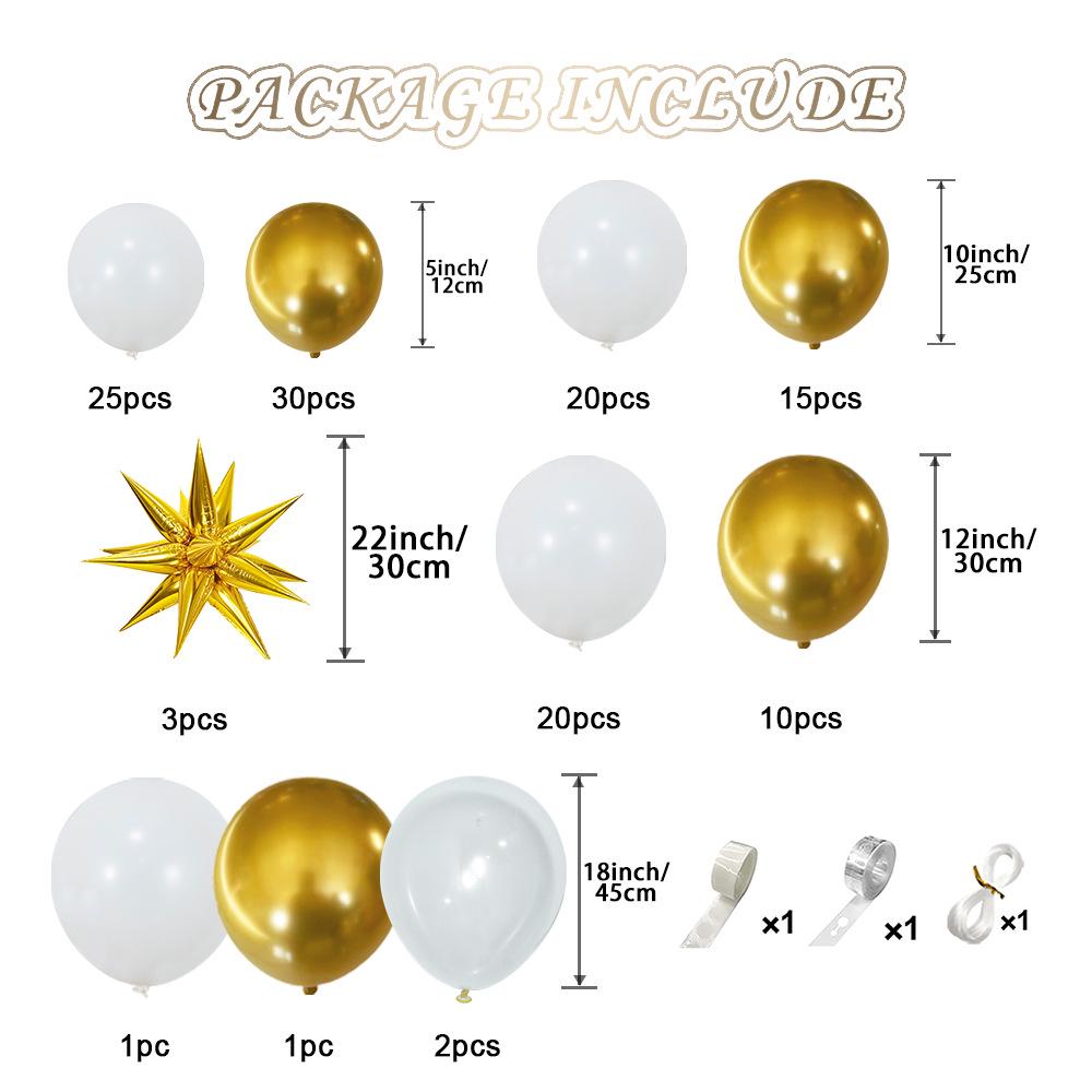 Platinfarbenes Aluminiumfolien-Ballonbogen-Set für Hochzeiten, Festivals, Geburtstagsfeiern und Feiern