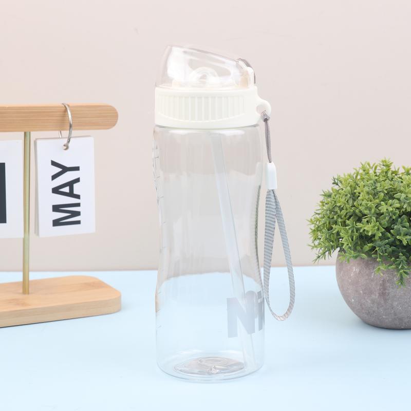 580Ml Portable Leak-Proof Sport Tea Coffee Cup Plastic Water Bottle With Straw For Drinkware Kids Water Bottle For School