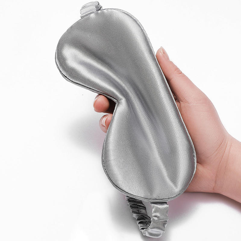 Elegant Black Imitation Silk Eye Mask, Blackout Eye Mask, Breathable Travel Nap Eye Mask, Sleeping Eye Mask, Sleep Protection Eye Mask