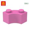 Non-Toxic 128Pcs/Lot 3063 85080 Curved Building Blocks Moc Accessories Compatible With Bricks Diy Children Toys Assembly Gift Box