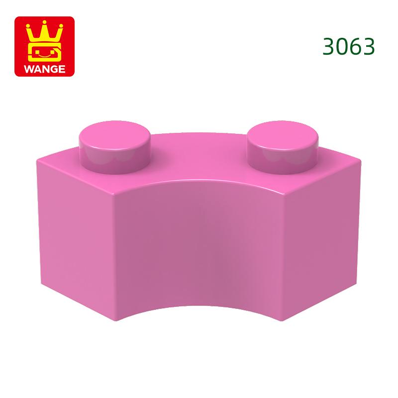 Non-Toxic 128Pcs/Lot 3063 85080 Curved Building Blocks Moc Accessories Compatible With Bricks Diy Children Toys Assembly Gift Box