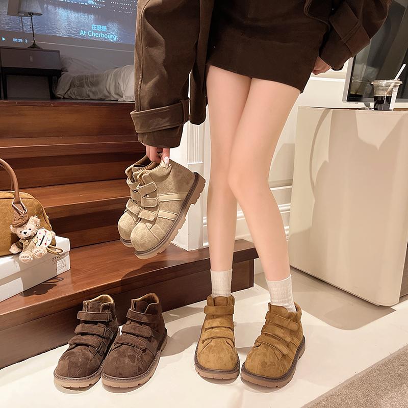 Platform Women's Ankle Boots Flats Designer Shoes Winter 2025 Fad Chelsea Boots New Walking Goth Leather Motorcycle Mujer Botas