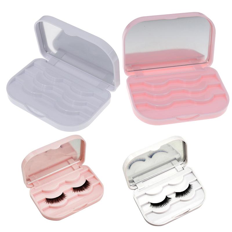Makeup False Eyelashes Storage Organizer Box Travel Lashes Holder Case Container
