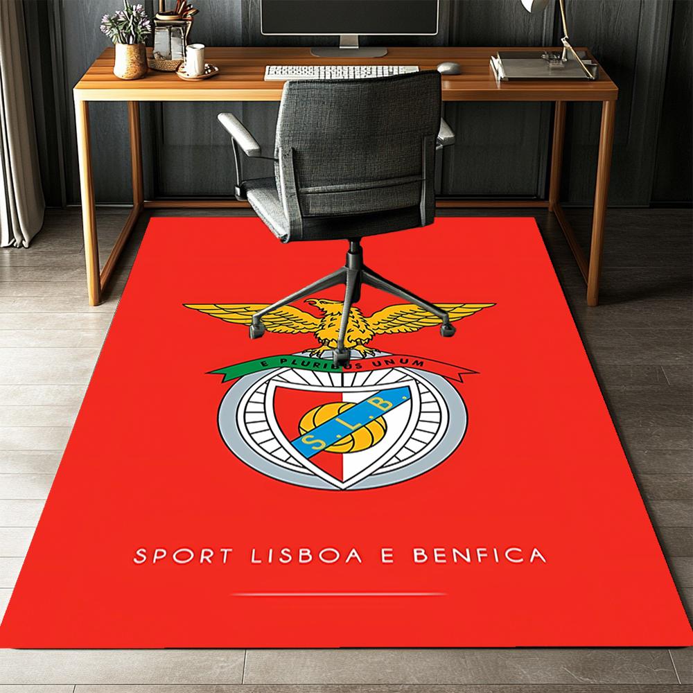 S.L. Benfica Bedruckter Teppich, Teppich, für Bürostuhl Wohnzimmer Schlafzimmer Küchenraum Dekor Geschenke.