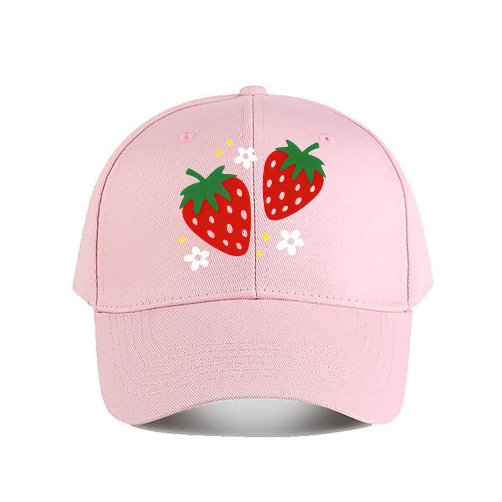 Vintage Strawberry Baseball Cap Baseball Cap Fashion Unisex Sunhat Womens Outdoor Sports Snapback Cap
