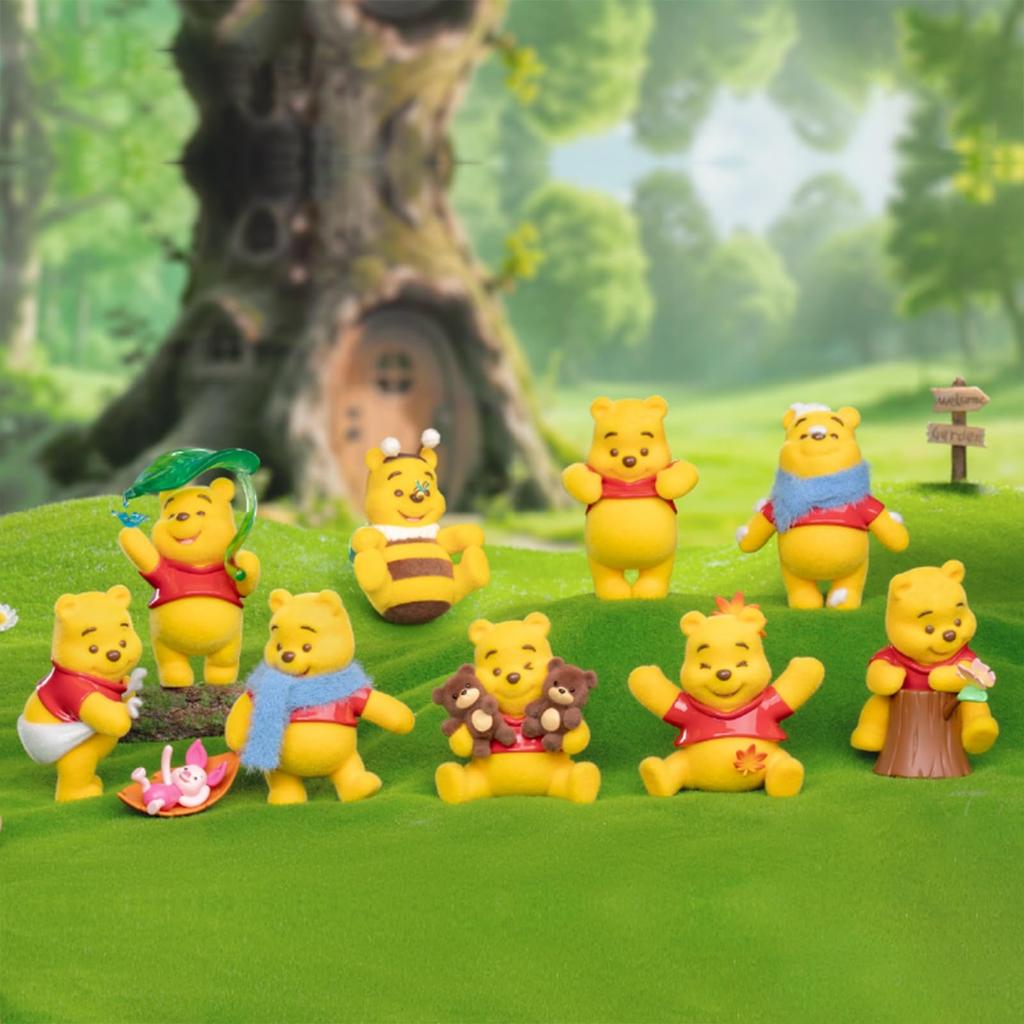 TOP TOY Disney Winnie the Pooh Happy Every Day 2.0 Series [1 Piece] Gachapon Blind Box Figure Soft Vinyl PVC Premium Toy Birthday Gift Winnie the