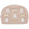 Marimo Craft Miffy My Favorite Ribbon Round W165 X H110 X D40mm Pouch, Beige, Approx. DBM-2811