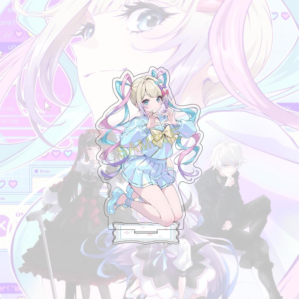 Anime NEEDY GIRL OVERDOSE 15 cm Acrylic Standing Figure Model Desktop Decoration Fan Collection Gift Keychain
