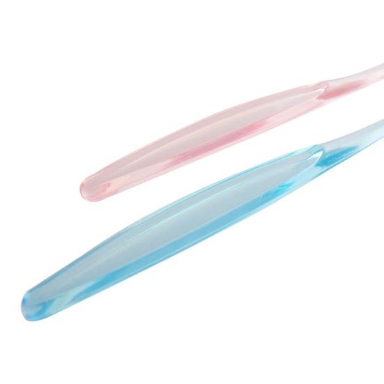 Portable Soft Tongue Scraper Brush Deep Cleaning Odor Remover Oral Health Care