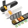 Weekly Pill Case Portable 7 Days Medicine Tablet Box Travel Drugs Storage Organizer Vitamin Fish Oil Compartments Packaging Case