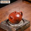 250ml Elegant Yixing Purple Clay Teapots Handmade Xishi Pot Raw Ore Dahongpao Mud Kettle With Strainer Chinese Zisha Tea Set Tea