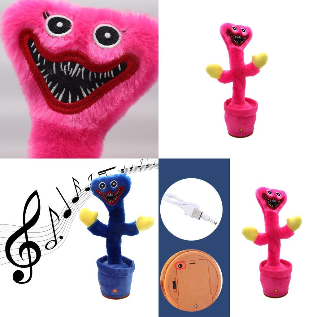 Poppy Playtime Huggy Wuggy Talking Cactus Plush Toy For Kids Interactive And Safe