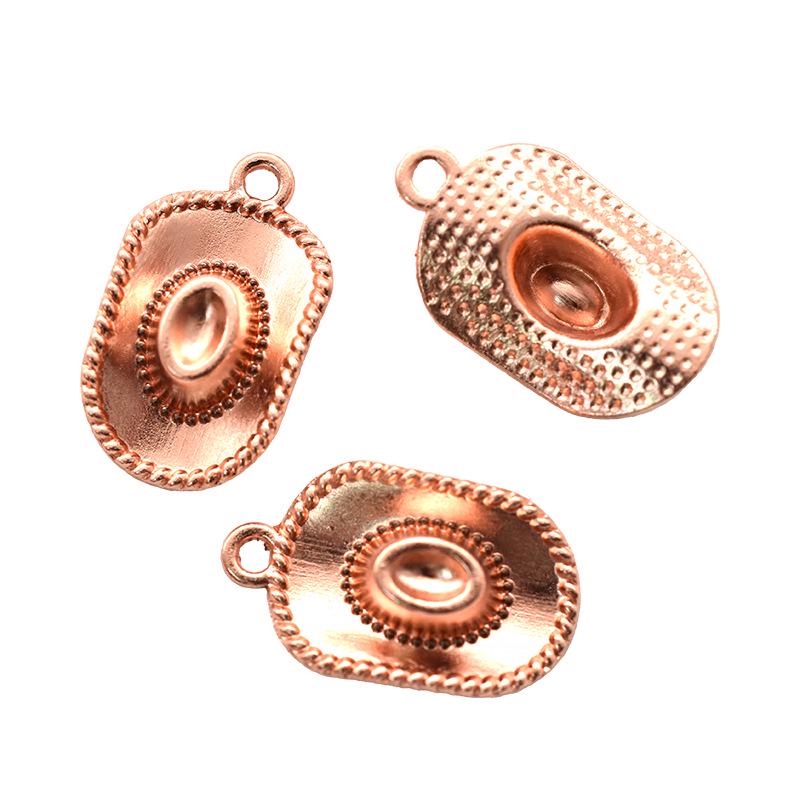 Seria westernów kowbojskich: Kapelusz i buty końskie, biżuteria ze stopu, wisiorki do naszyjników i bransoletek