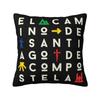 Buen Camino De Santiago Cushion Cover X Cm Polyester Soft Throw Pillow Case For Sofa Car Seat Decoration Bedding Pillowslip