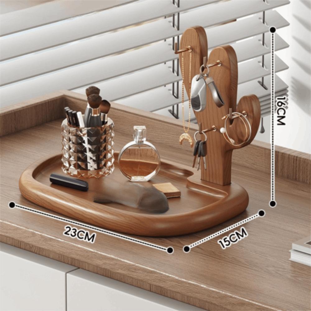 with Hooks Key Hanging Rack Retro Decorative Display Rack New Wooden Key Holder Home Decor Style B