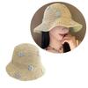 Fisherman Hat Summer Straw Hat with Flower Decoration Perfect for Teens Ladies Seeking Style Comfort