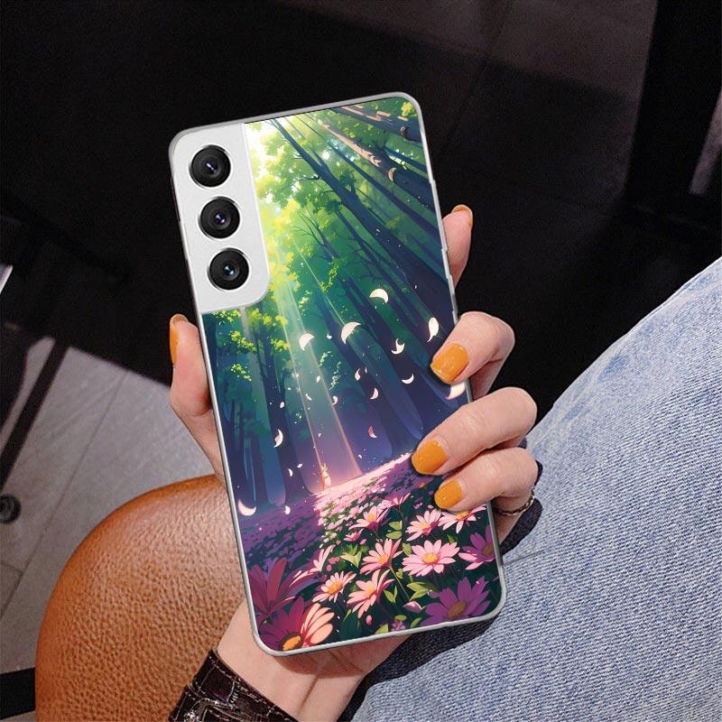 

Anime Aesthetic Scenery Phnoe Case for Samsung Galaxy S26 S25 Edge S23 S24 Ultra S22 Plus S21 S20 FE Unique Cover Soft Coque Gal Samsung S25 Edge