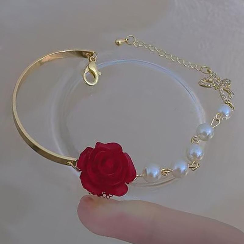 1pc Elegant Adjustable Faux Pearl Beaded Bracelet for Women, Geometric Design, Sophisticated Stylish Accessory for Daily Use, Parties, and Vacations
