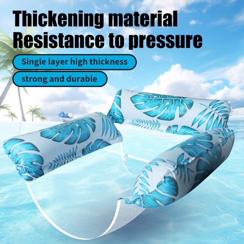 Inflatable Pool Float Hammock for Adults,Multi-Purpose PVC Water Float Bed Lounge Chair,Detachable 3-Row,Inflator Not Included