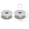 100PCs 40264A Flat Metal Bobbins Aluminum Embroidery Machine Bobbins  Machine Maintenance
