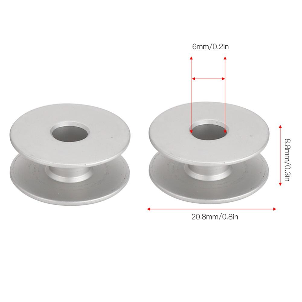 100PCs 40264A Flat Metal Bobbins Aluminum Embroidery Machine Bobbins  Machine Maintenance