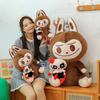 Adorable Couples Labubu Plush Toy Soft Cuddly Animal Doll In Multiple Sizes
