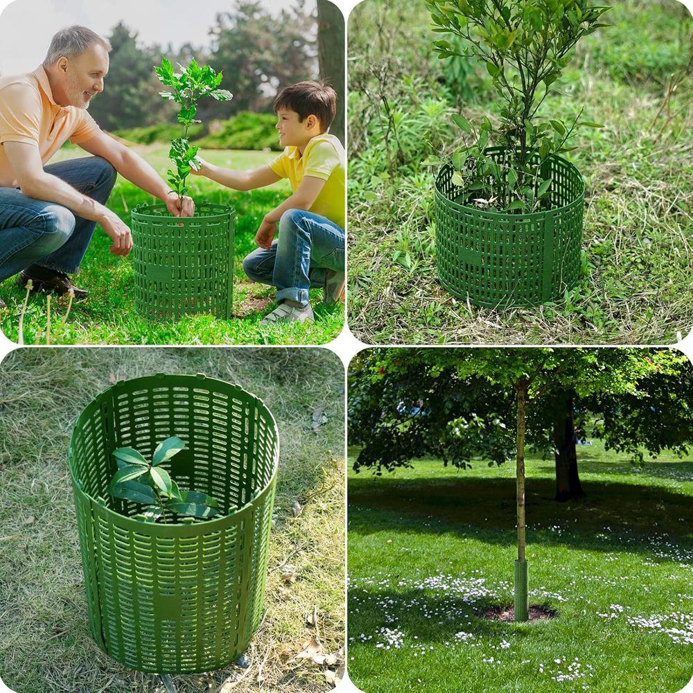 PP Tree Trunk Protector, Adjustable Plastic Sectional Sapling Protector, Bark Protection Fence, Plant Farm Tool