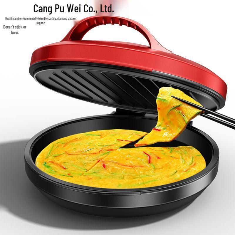 Deepen Electric Pancake & Grilling Pan with Double-Sided Heating and Automatic Power-Off