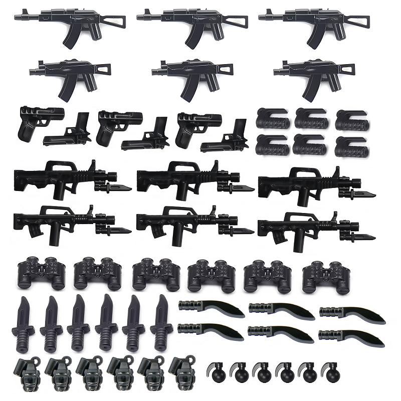 

Военные строительные блоки Совместимые мини-фигурки солдат Оружие Пистолеты Подарки Набор оборудования Аксессуары MOC Мини-кирпичики Игрушка