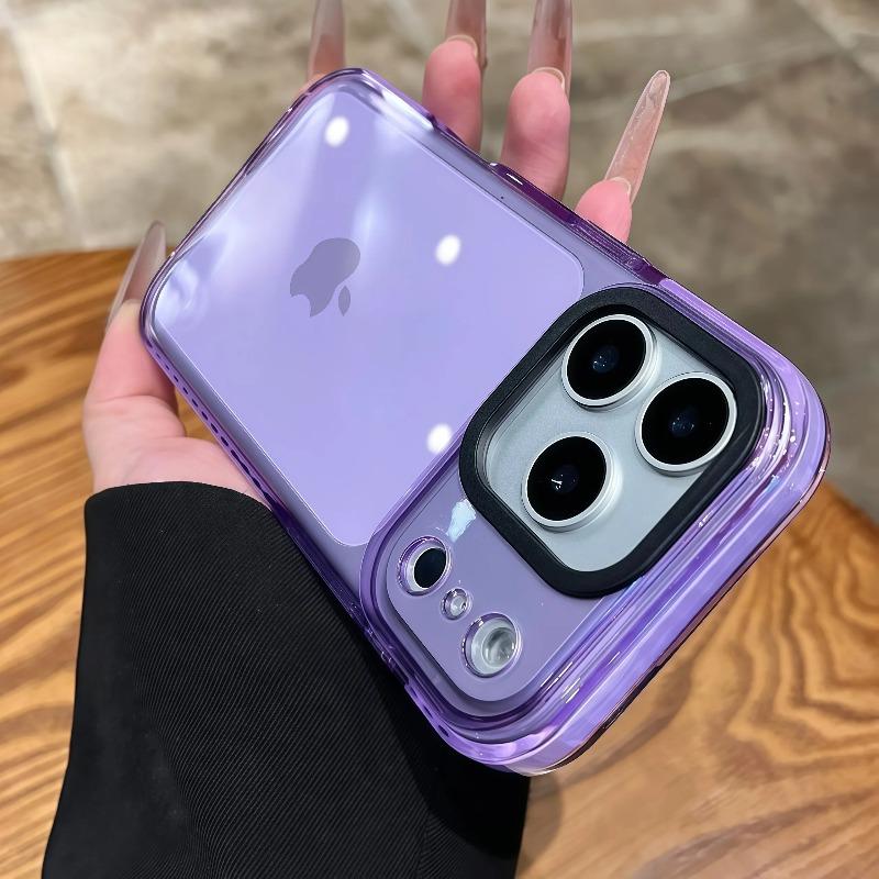 Custodia Trasparente Lusso con Airbag per Telefono per iPhone 17 Air 16 Pro Max 15 14 13 12 11 Paraurti a Contrasto TPU Antiurto Cover Trasparente