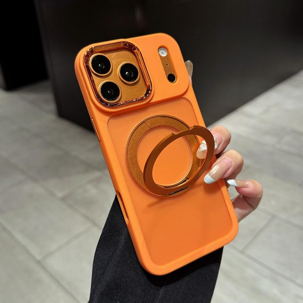 Elegant Magnetic Stand Phone Case for iPhone 17 Pro Max: Anti-Drop and Business Ready