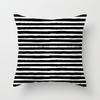 Geometric Cushion Cover Throw Pillow Case Dotted Grid Triangular Art White Black