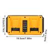 Portable Dual Port Charger Eu/Us Fast Charge Adapter For Dewalt 18-20V Lithium Battery Dcb202 Dcb204 Dcb205 Dcb206 Dcb207 Dcb203