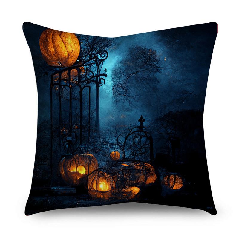 Halloween Easter Happy Print Pattern Cushion Cover Home Living Room Sofa Decoration Cushion Cover Pillow Cover