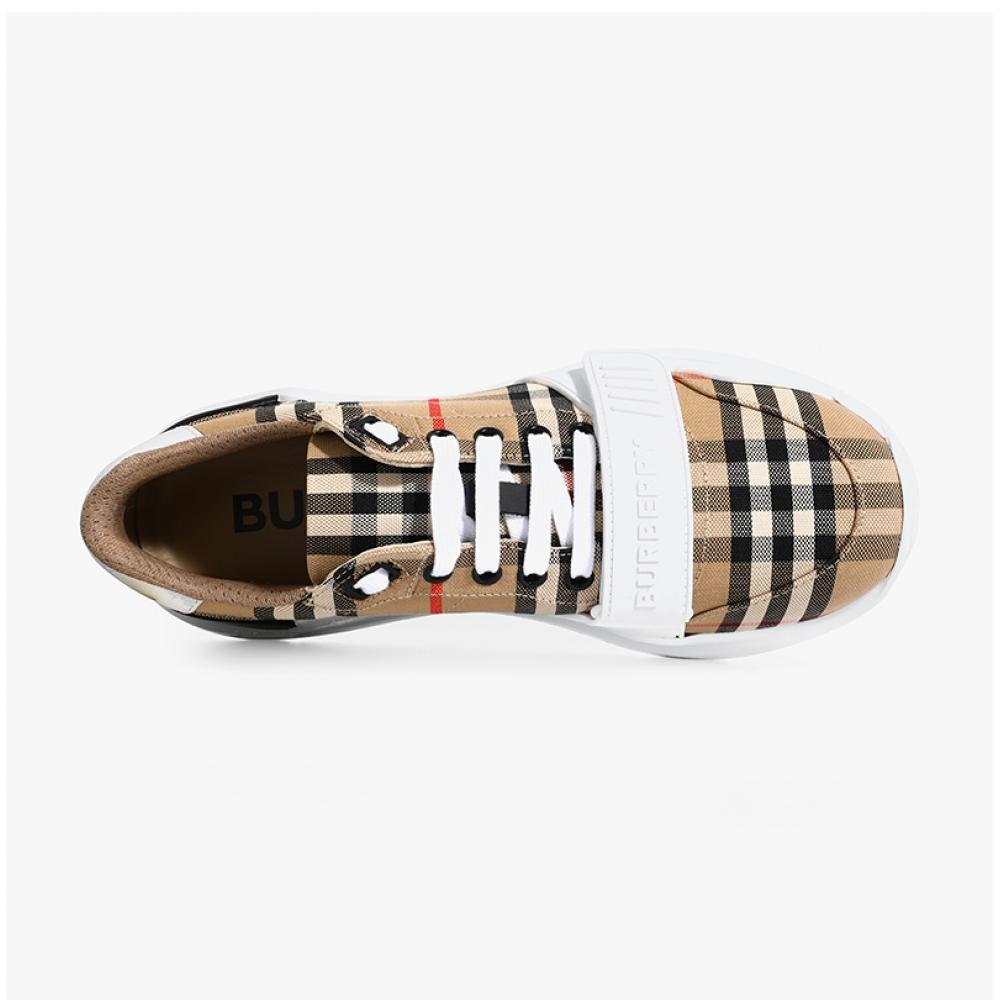 Burberry Check Suede Leather Sneakers A7028