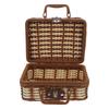 Vintage Suitcase Large Capacity Woven Basket For Home Decor Picnic Travel Sundries Storage Picnic Suitcase Box