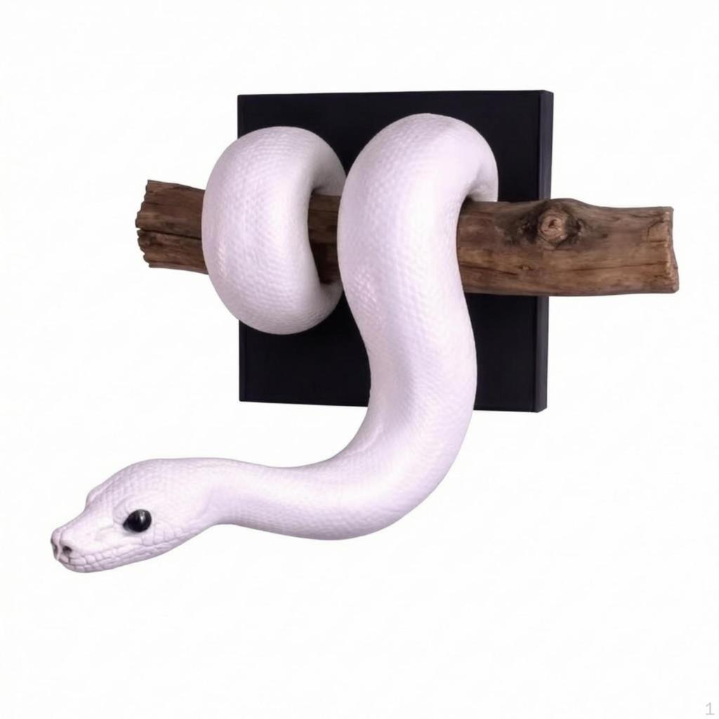 Scultura da Parete Serpente Decorazione Testurizzata con Supporto Pannello 3D per Collezionisti
