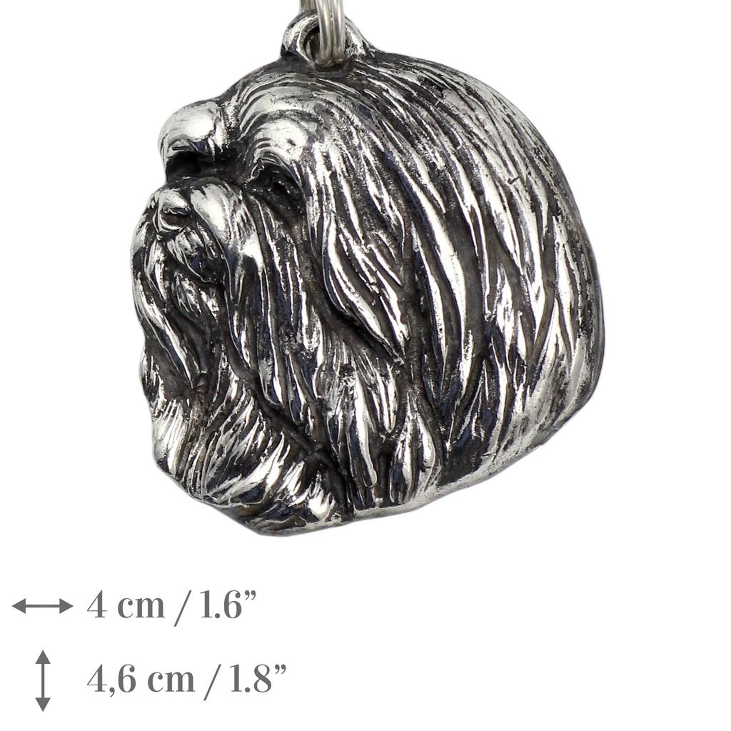 Havanese, Havanese Cuban Bichon, Bichón Havanés - Necklace with Dog, Silver-plated Pendant for Dog Fan, Unique Jewelry by Art-Dog Brand