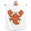 Happy Lobster Custom Soft Decorate Home An UltraSoft Micro Fleece Blanket