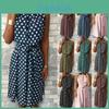 Trendy Plus Size Women's Sleeveless Polka Dot Midi Dress For Summer Celebrations