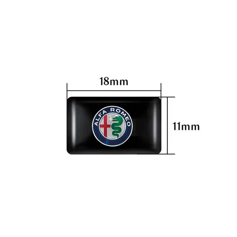 Car Stickers For Alfa Romeo Car Interior Sticker Rubber Badge Decorate Paster For Alfa Romeo 4C 159 Spider Giulia Giulietta Tona