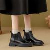 Short Boots Women's Large Size Retro Chelsea Women's Boots New Autumn and Winter British Style Ankle Boots Women's Shoes