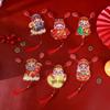 2026 God of Wealth Refrigerator Magnet: Festive New Year Hanging Ornament for Home Decoration