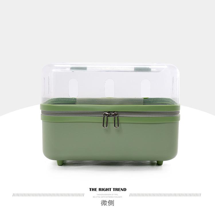 Double-layer Rolling Cat Carrier Transparent Pet