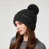 Zebra Knitted Hat Warm Cap Women's Winter Outdoor Thick Ear Protection Wool Cap